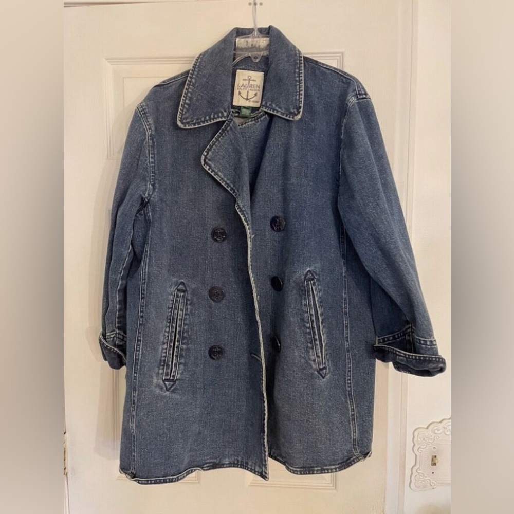 Vintage Ralph Lauren Denim Pea Coat